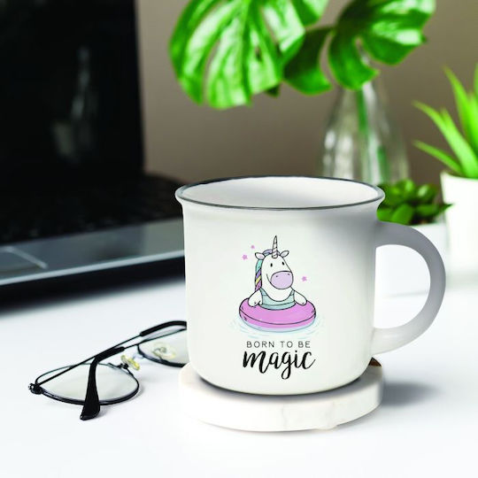 Legami Milano Unicorn Κούπα Κεραμική Λευκή 350ml