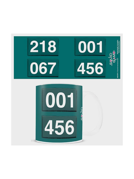 Pyramid International Squid Game - Numbers Cană Ceramică Verde 300ml RS661094