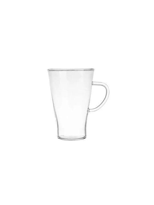 Termisil Κούπα Γυάλινη Διάφανη 400ml 2τμχ