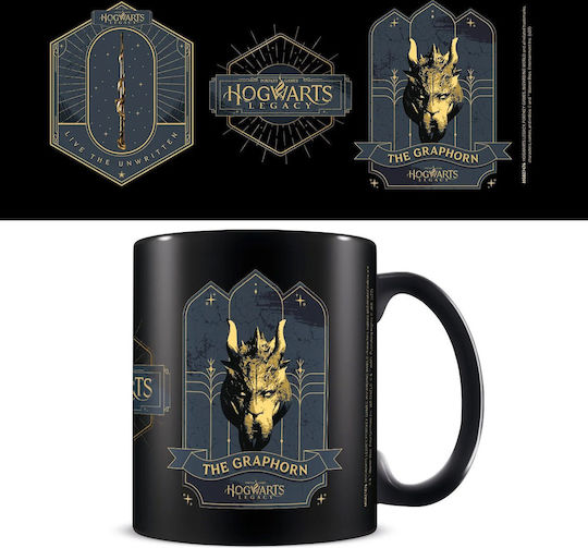 Harry Potter Hogwarts Κούπα Κεραμική Μαύρη