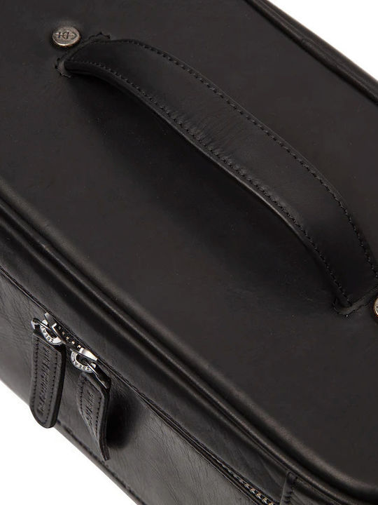 Beauty Case Νεσεσέρ Δέρμα Chesterfield Brand Limone C08.049500 Μαύρο