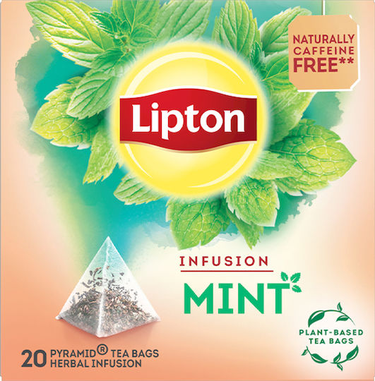 Lipton Зелен Чай 20 Чанти 32гр 1бр с Аромат Мента