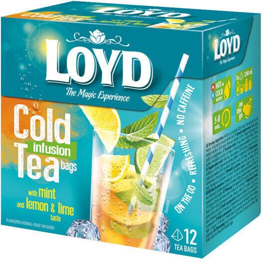 Loyd Cold Infusion Tea Μέντα Λεμόνι Lime 12 Πυραμίδες X 2.5gr 30gr