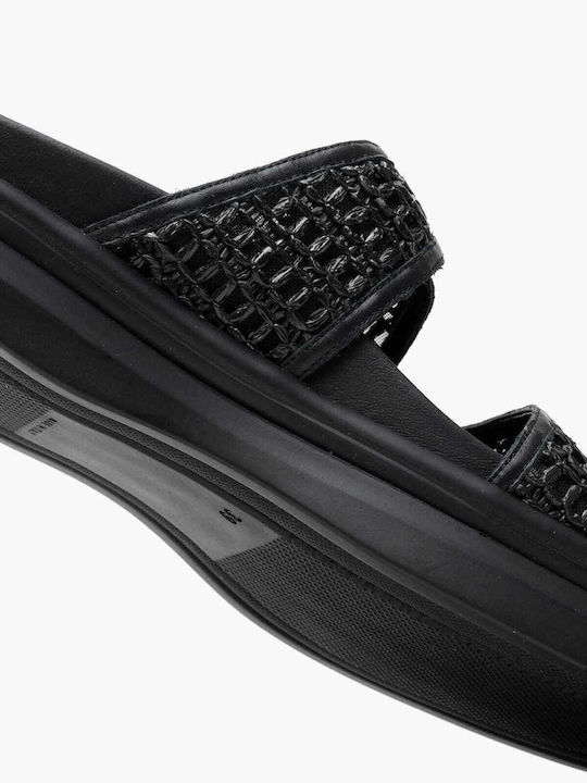 Women's Flat Sandals Flatforms in Black Color