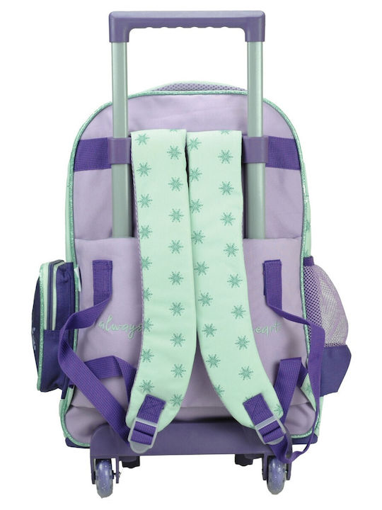 Gim Frozen School Trolley Bag Elementary Multicolour With Water Bottle Holder 27 Litre 2021