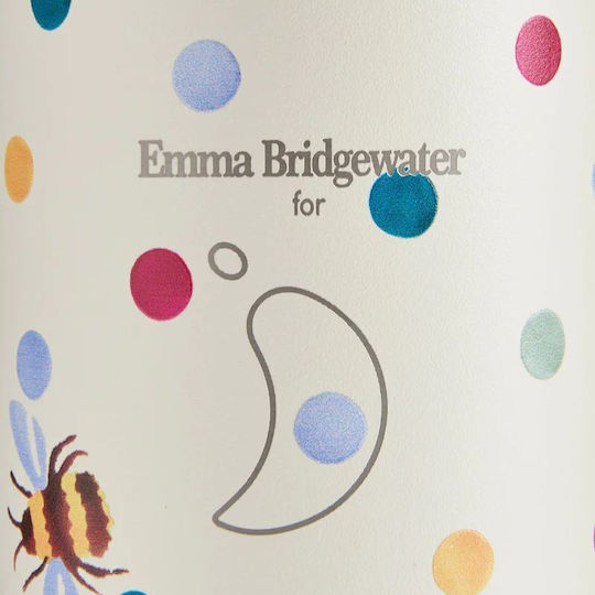 Chilly's Emma Bridgewater Bottle Thermos Stainless Steel BPA Free 500ml Polka Dot & Bees