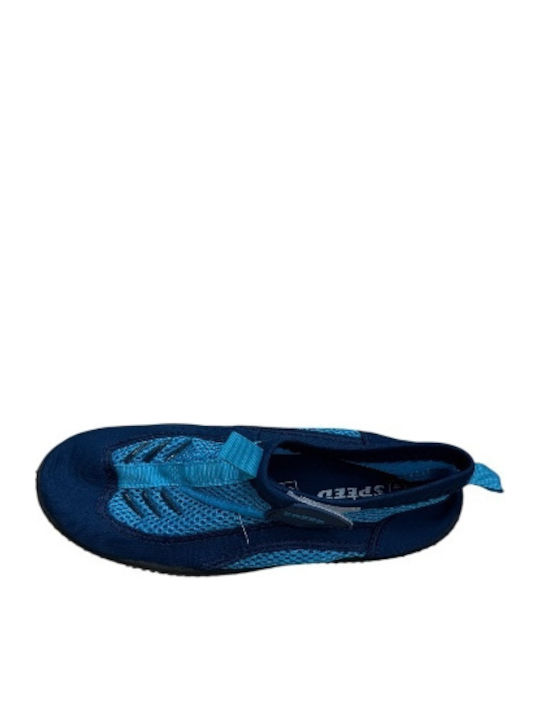 Aquasock Beach Shoe Code 20608 Velcro Women's Size 36-41 Blue