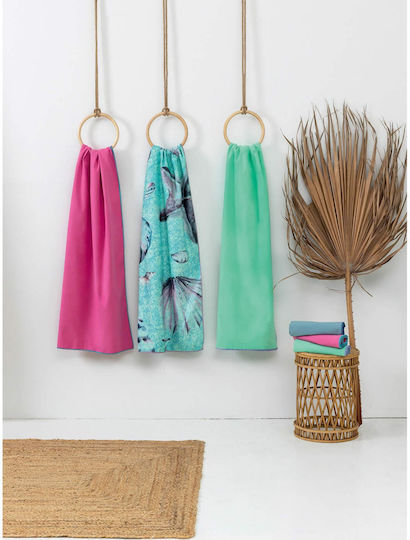 Palamaiki Microfiber Towels Body 200gr/m² Turquoise 160x90cm