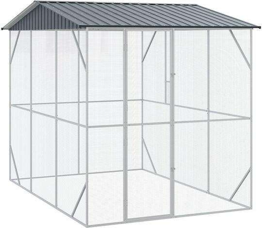 Vidaxl Bird Cage Anthracite 310x227x247 Steel Silver