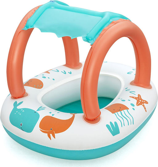 Bestway Swimtrainer Swim Ring Length 78cm With White Sunshade