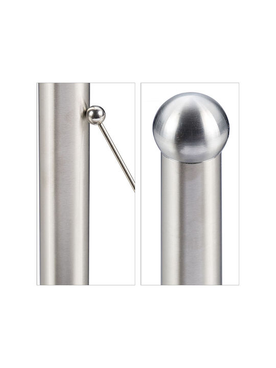 Relaxdays Suport pentru prosoape de hârtie Metalică Gri 35x15cm 10030705