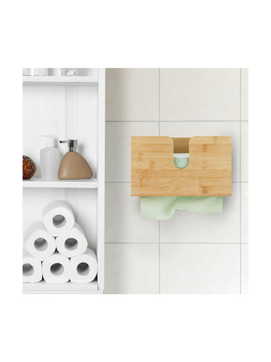 Relaxdays Suport pentru șervețele Lemn Bej 16x27x13cm 10033886