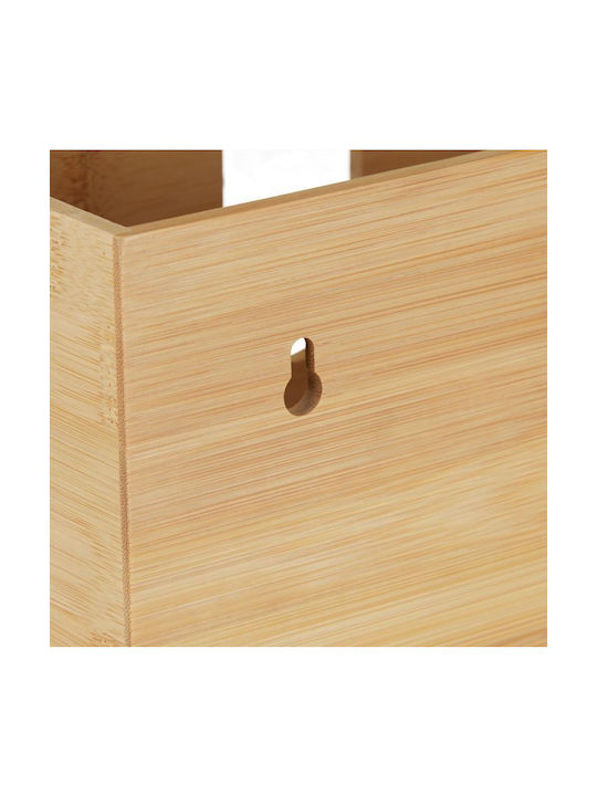 Relaxdays Suport pentru șervețele Lemn Bej 16x27x13cm 10033886