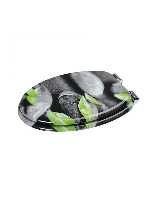 Deuba Toilettenbrille Soft-Close Hölzernes Gray