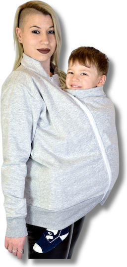 Graues Babytragetuch