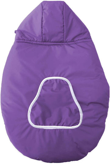 Winter Backpack Cover Purple Hood Pocket