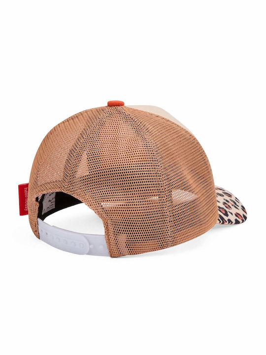 Hello Hossy Kids' Hat Jockey Fabric Beige