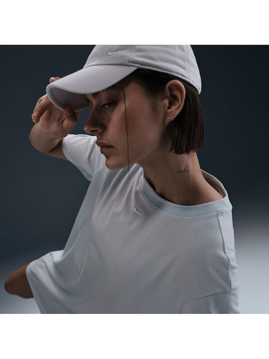 Sportswear Summer Mini Athletic Dress T-Shirt Short Sleeve Light Blue