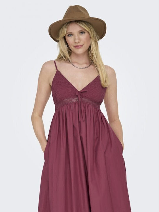 Briar Summer Midi Dress Earth Red