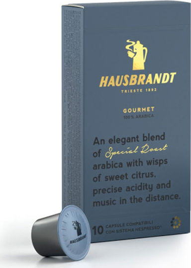 Hausbrandt Капсули Еспресо Gourmet Съвместими с Машина Nespresso 10 броя