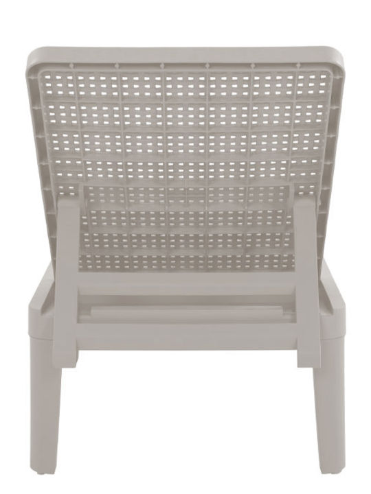 Ξαπλώστρα Πλαστική Seagull Γκρι 191x55x29εκ.