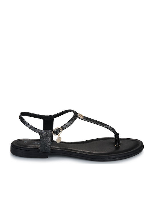 Women's Flat Sandals in Black Color