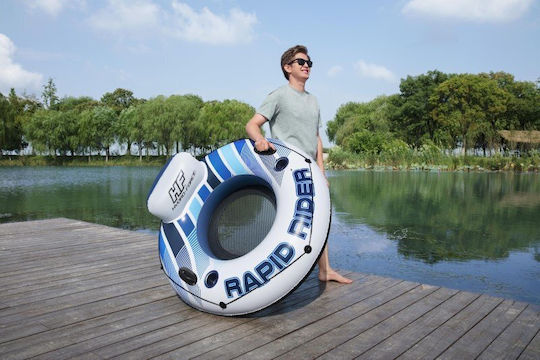 Bestway 43116 Rapid Rider Aufblasbarer Schwimmring mit Rückenlehne 135 cm