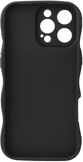 HappyCase Back Cover Σιλικόνης Μαύρο (iPhone 16 Pro)