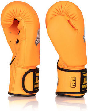 Danger Equipment Boxhandschuhe Leder für Kampf Orange