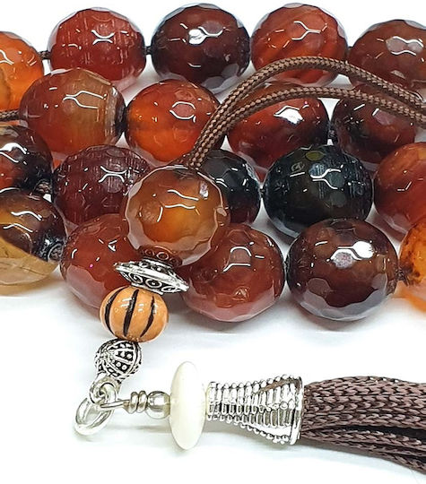 Roloi Komboloi Agate Worry Beads Multicolour 30cm