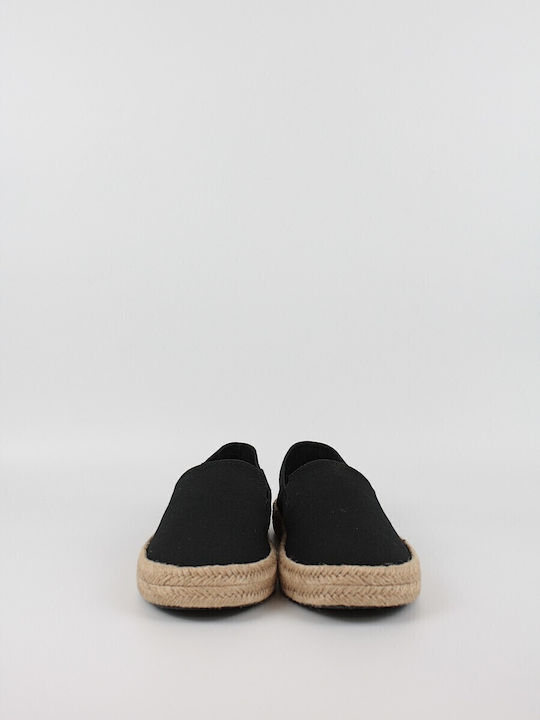 Fabric Men's Espadrilles in Black Color