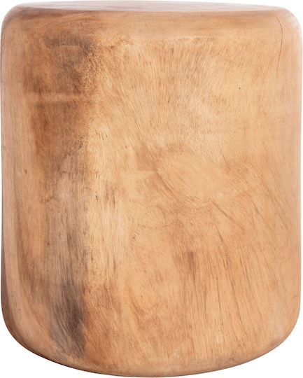 Hocker Für das Wohnzimmer Hölzernes Tobi Natural 39x39x42cm
