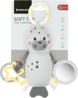 Kikka Boo Pendant Toy for Stroller with Teether and Mirror Seally Me for 0++ Months