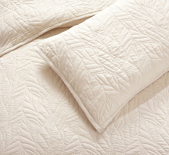 Liolios Home Set Coverlet King Size Beige 260x240cm 3pcs