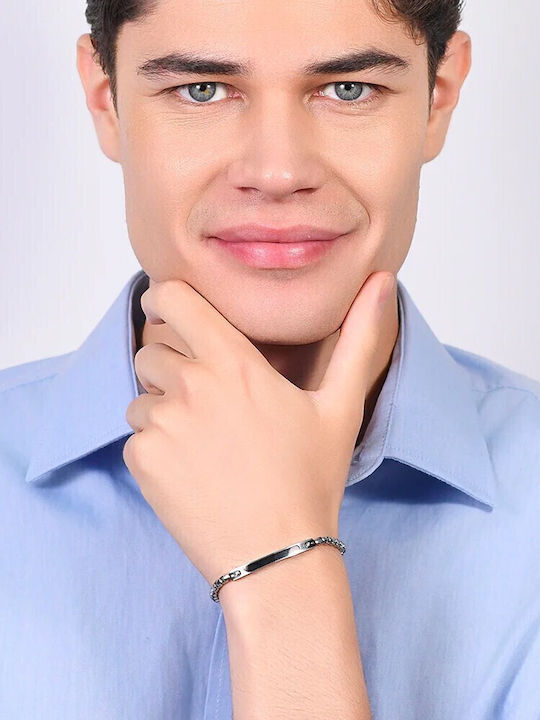 Luca Barra Мъжко Гривна от Стомана