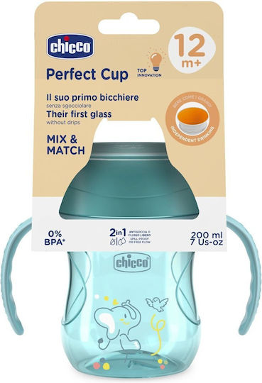 Chicco Baby Cup Perfect made of Plastic Blue 200ml for 12m+m+
