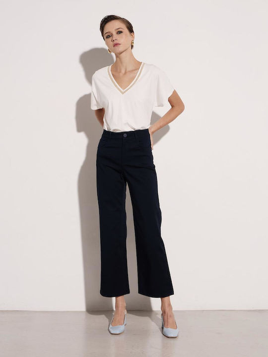 Dama Tesatura Pantaloni Black