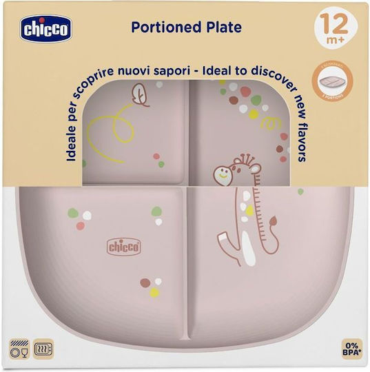 Chicco Παιδικό Πιάτο Φαγητού Μπεζ