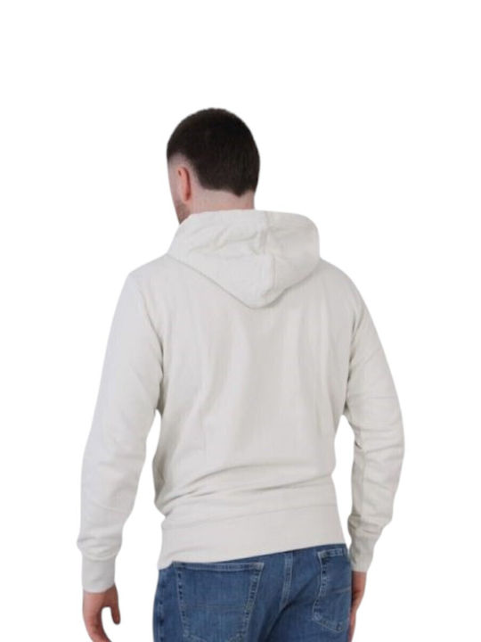 Sweatshirt with Hood Beige