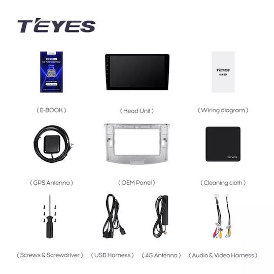 Teyes Sistem Audio Auto pentru Volkswagen Passat CC 2008-2016 (Bluetooth/USB/WiFi/GPS/Apple-Carplay/Android-Auto) cu Ecran Tactil 10.2"