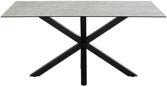 Norsica 446 Τραπεζαρίας Γκρι, Μαύρο 160x90x76εκ. Norsica 446 Τραπεζαρίας Γκρι, Μαύρο 160x90x76εκ.