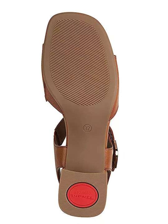 Leather Sandals Anatomic Tabac Brown