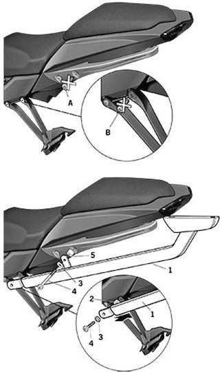 Shad Suport De Caz Pentru Kawasaki Z1000 11-17