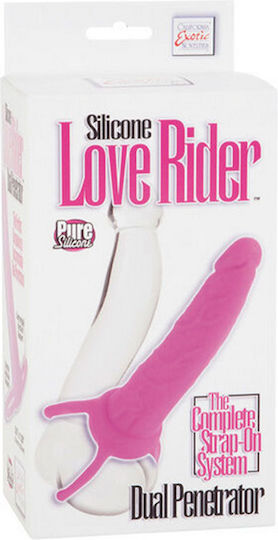 Calexotics Dildo με Όρχεις Ροζ 14cm