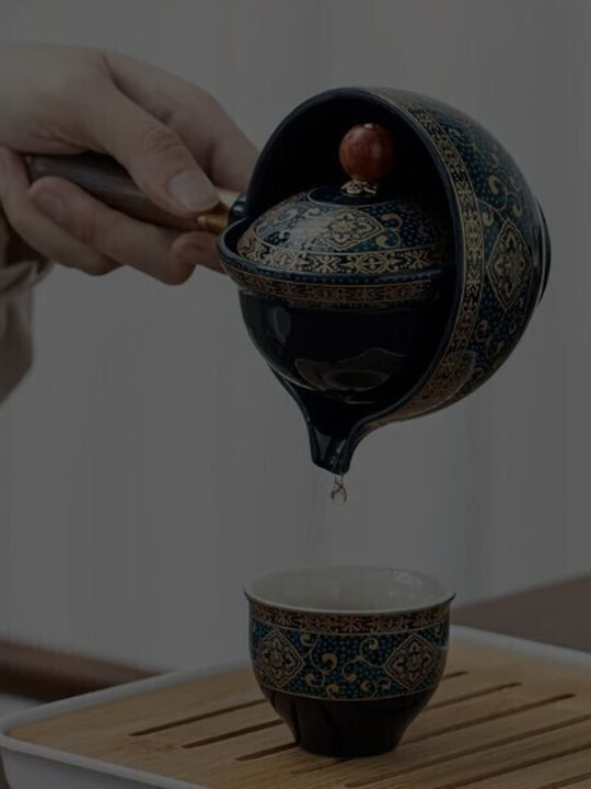 Tea Set Blue 5pcs