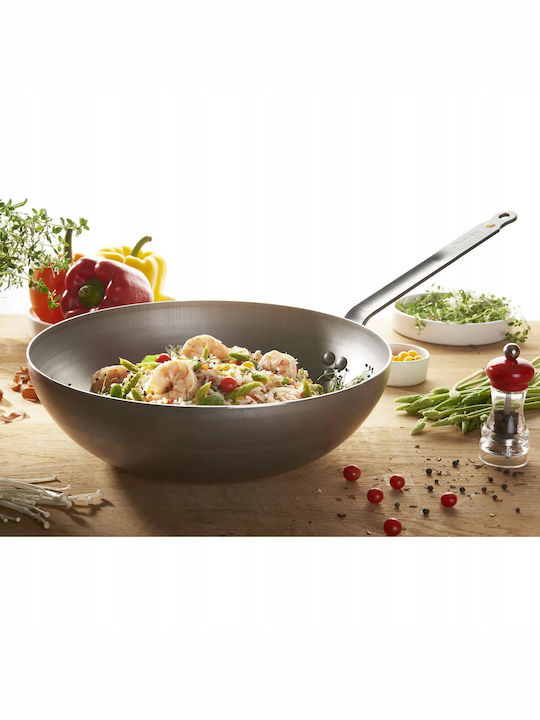 De Buyer Mineral B Wok από Αλουμίνιο με Επίστρωση από Πέτρα 28cm