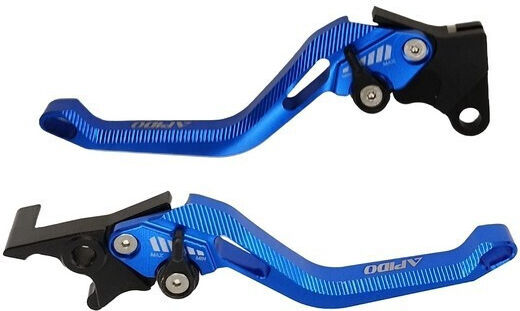 Apido Set of Motorcycle Brake/Clutch Levers Adjustable for Sym VF 185 Blue 34838213