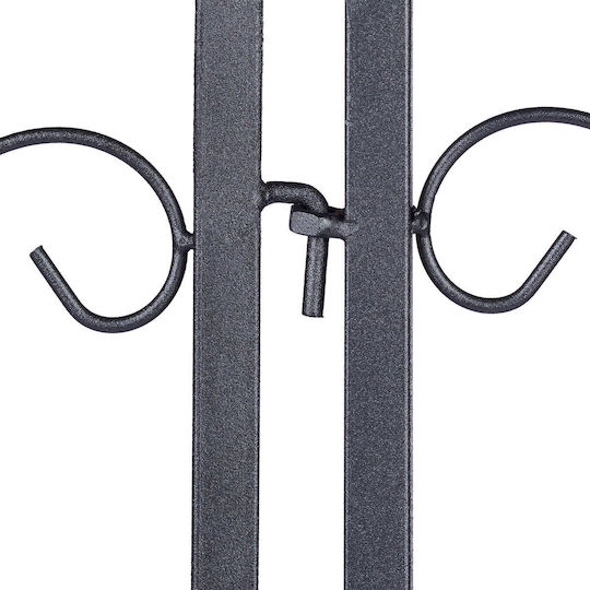 Țepușe Decorative pentru Grădină Metalice 4 Bucăți 47 X 56.5 X 1.5 Negru