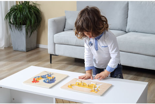 Ξύλινο Παιδικό Puzzle Σφηνώματα 8pcs Viga Toys