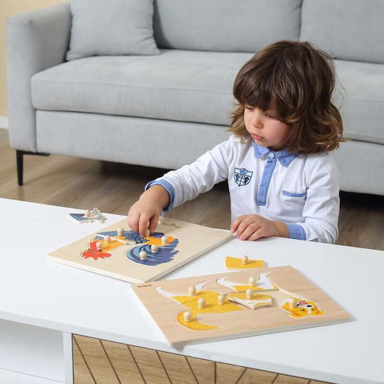 Ξύλινο Παιδικό Puzzle Σφηνώματα 8pcs Viga Toys